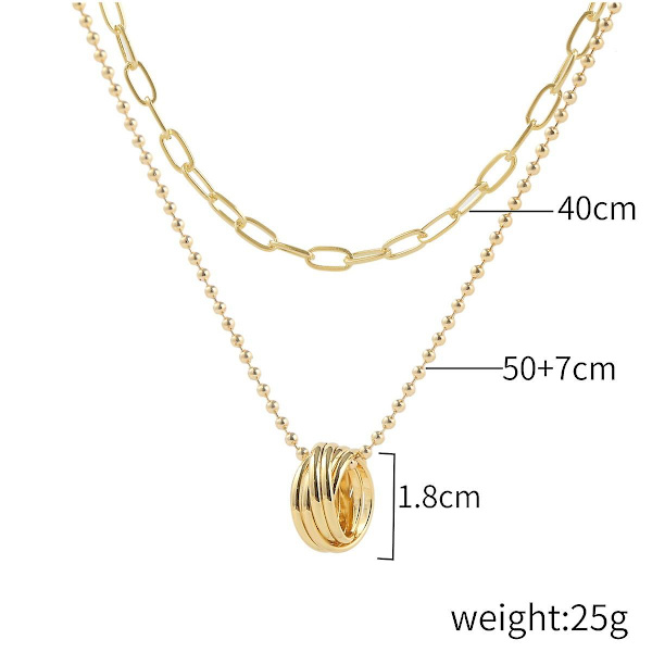 Halskjede Mynter Choker Motesmykker B1791 N2104-3