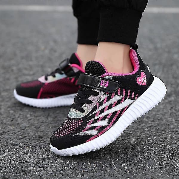 Piger Sneakers Åndbare Børneløbesko Mode Sportssko 3A8097
