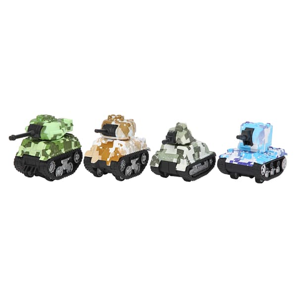 4 kpl Alloy Camouflage Tank Pull Back Lelumalli Simulaatiolahja