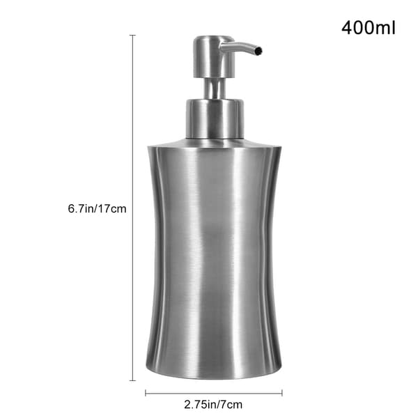304 Rostfritt Stål 400ml Duschpump Lotiondispenser