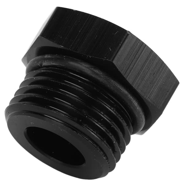 AN8 Han Stål Blindprop Adapter Fitting 4000 PSI Sort Universal Køretøj