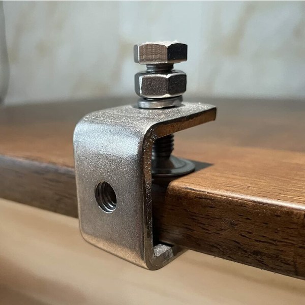 4kpl aukko P89-30A ruostumattomasta teräksestä valmistettu tiikerikorttikiinnike kiinteä puristin I-muotoinen neliöputki kiinteä puristin
