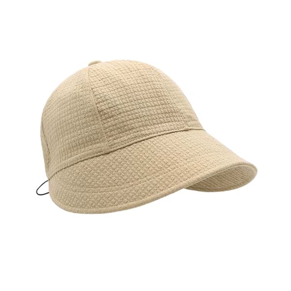 Dame Sommer Solbeskyttelse Bred Skygge Sammenfoldelig Justerbar Bomulds Strandhat Lys Khaki