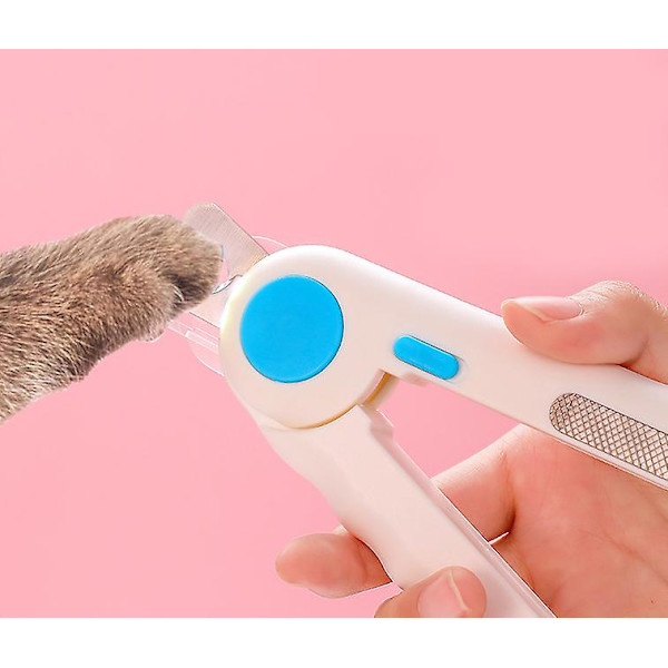 Led Light Anti-blod nagelklippare med ljus blue