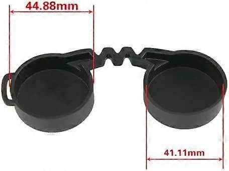 10x42 Rubber Lens Cover for Binoculars + Rain Cover, Objective Optics Protective Caps
