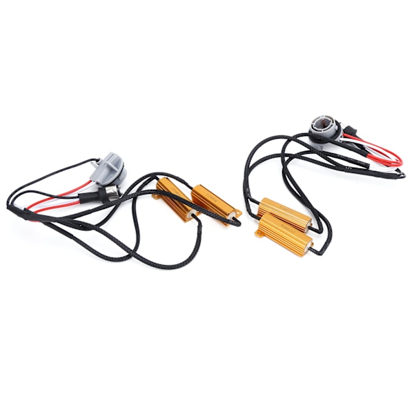 2 STK 1157 LED Dekoder 50W Lastmotstand Flash Feilfri Avlyser Bil Frontlykt Tåkelys DRL