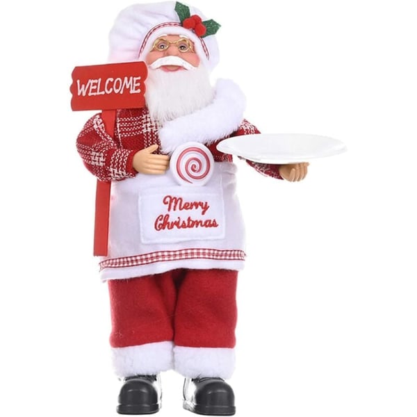 Jultomte plysch Stående jultomte plysch dockor Dockor Ornament Söt julfest Dekoration jul D