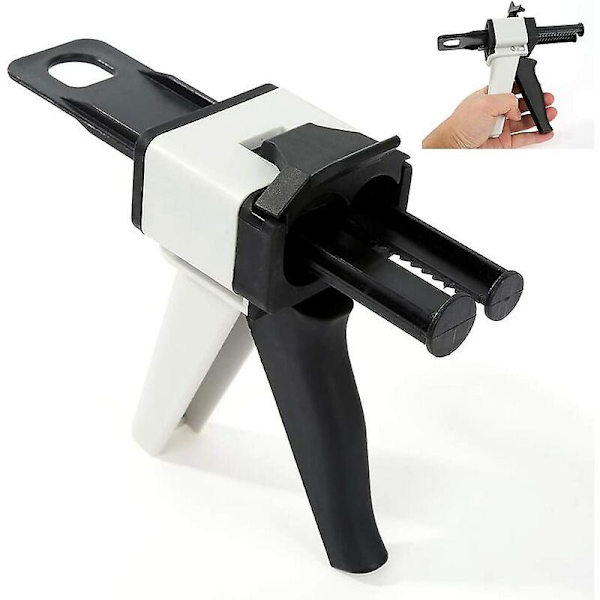 50 ml epoksyharpiksdispenser - statisk blandehode - 1:1/2:1 forhold - Manuell applikatorpistol (50 ml som avbildet)
