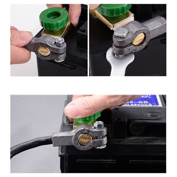 Zink Koppar Batteri Terminal Link Switch Quick Cut-off Frånkoppling Isolator Switch Bil