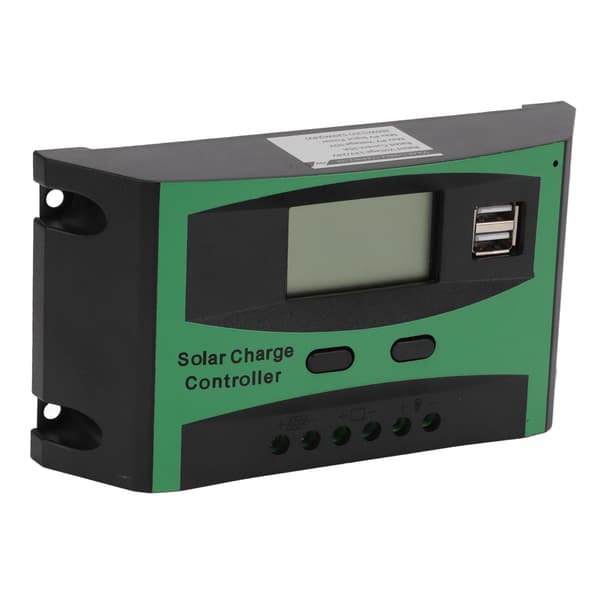 20A PWM Solcellepanelkontroller 12V 24V Smart LCD Lader Regulator Utendørs