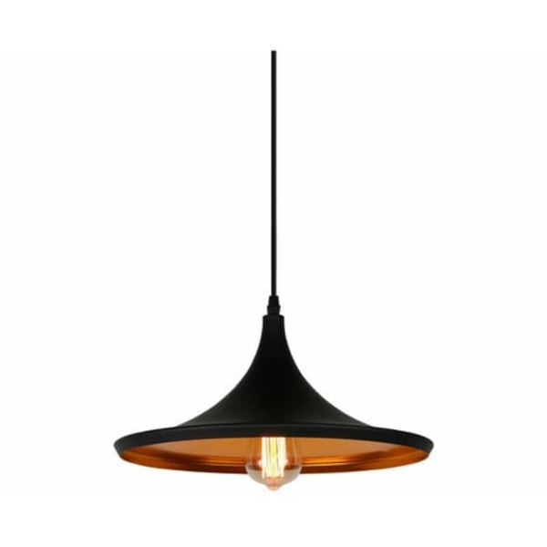 Industriell Retro Pendellampe E27 Lampe for soveromsbar Sort - Svart