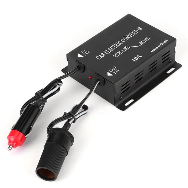 10A 24V til 12V Nedtrappingsomformer Bilstrømforsyning Transformator for bobiler Lastebiler Yachter