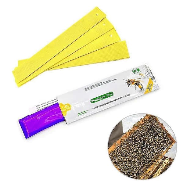 20 stk/pose Varroa-strimler Fluvalinat Biemiddeldrepere Birøkt Middkontroll Acaricid mot biemidd