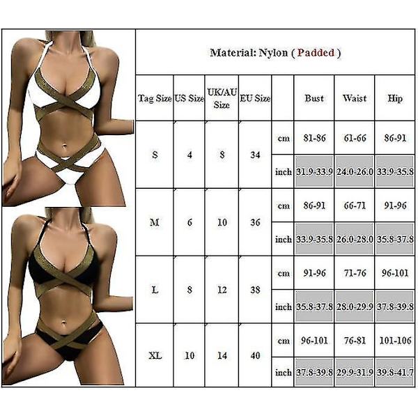 Naisten push-up-rintaliivit + lyhyt bikinisetti , uimapuku, uimapuku Wine Red XL
