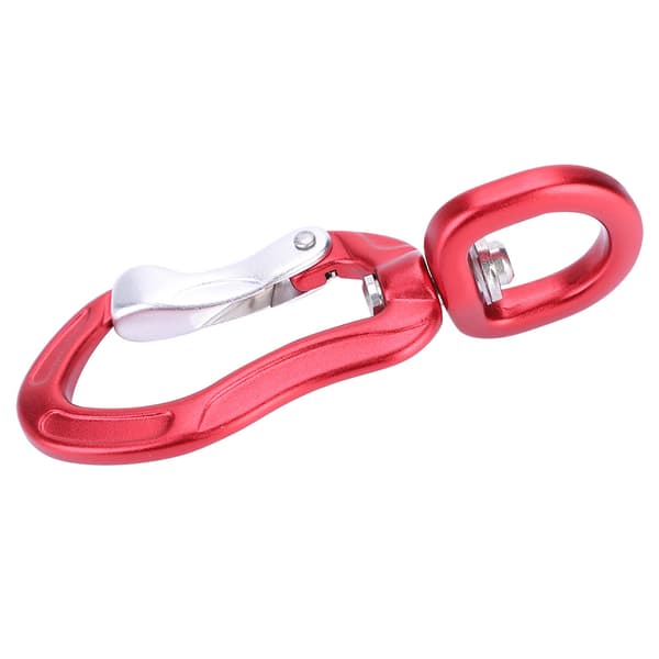 Multifunktionell karbinhake av aluminiumlegering, säkerhetslås för utomhusbruk, D-spänne, röd