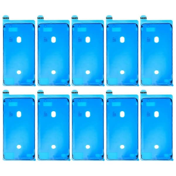 10 stk. LCD-ramme vanntette selvklebende klistremerker for iPhone 8 Plus Svart