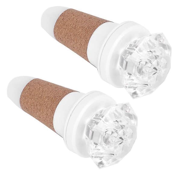 2 STK Kork LED-lys USB-lading Flaskepropphette Lampe for Romantisk Atmosfære Eventyr