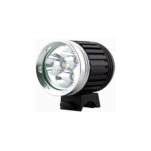 Kraftfull LED-lampa för mountainbike, Cykellampa, Mountainbikelampa, Uppladdningsbar LED-cykelstrålkastare, Vattentät, 3600 Lm, 3 T6 Cree Xm-l, 4 Ljuslägen