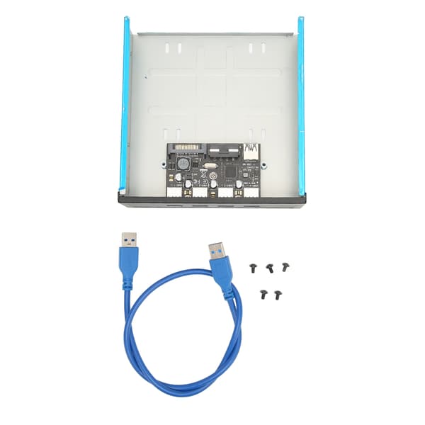 CD ROM Expansion Mobilt Rack USB 3.0 4 Portar 5Gbps Hög Hastighet BC1.2 Snabbladdning Frontpanel för PC Moderkort
