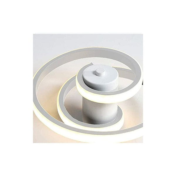 Moderne LED-taklys, 24W taklampe i aluminium og akryl, kreativ spiralformet taklysarmatur for levende