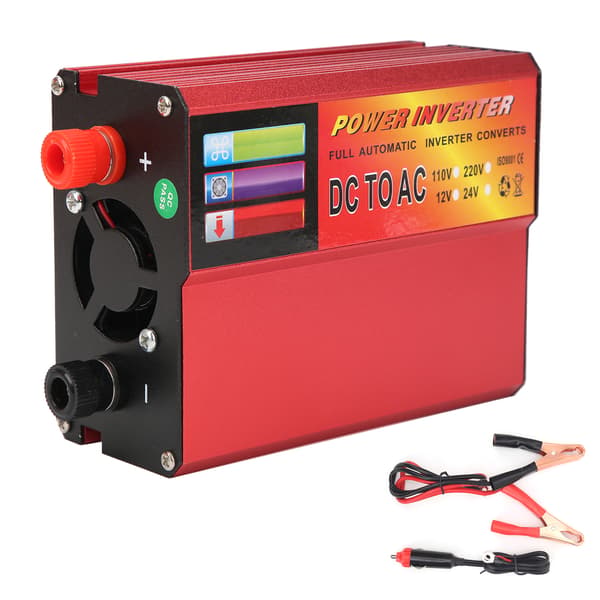 DC12V til AC220V 600W Digital Bilstrømomformer med LED-indikator