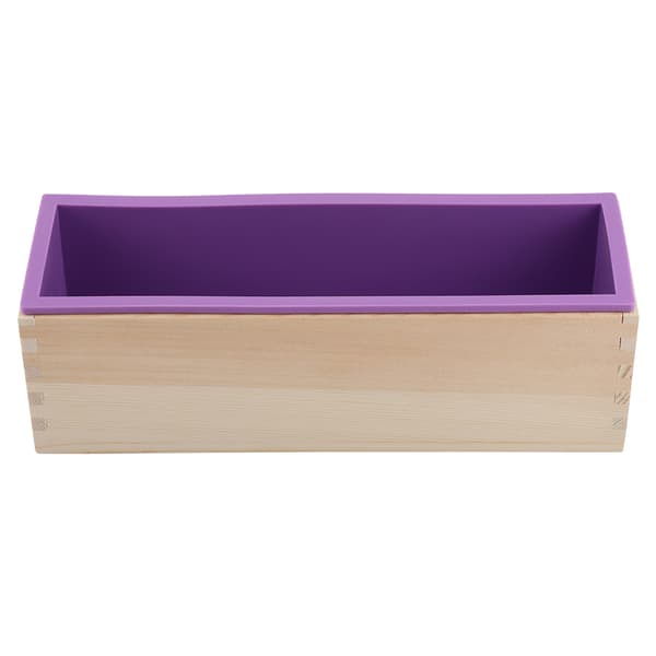 Rektangulær silikonsåpeform 1200ML for DIY-baking av kake, is, sjokolade