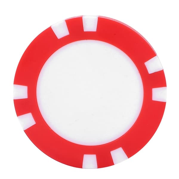 CAITON Golf Poker Chip Tålig ABS Bollmarkör Golfpresent Röd