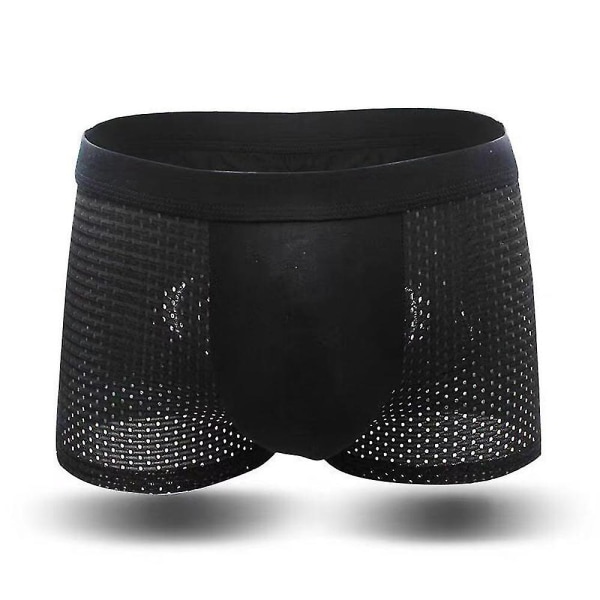 Miesten mesh Shortsit , hengittävät alushousut Black L