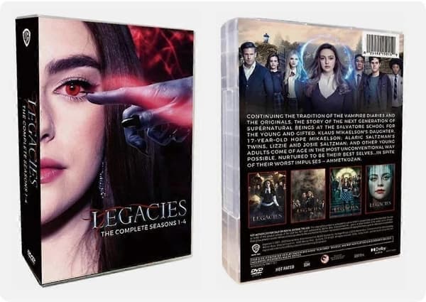 Legacies: The Complete Series Sæson 1-4 (DVD, 13-disc sæt) Ny