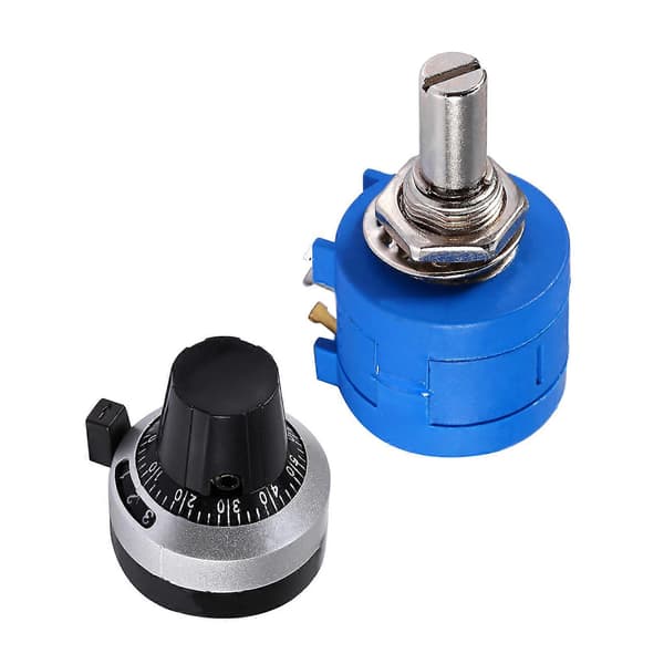 10K Ohm 3590S-2-103L Roterande Trådlindad Precisionspotentiometer Pot 10 Varv Knopp