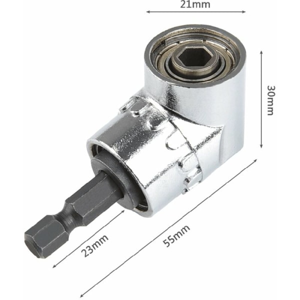 60 mm angler sekskanthåndtak vindparti hjørneenhet 105 graders skrutrekkerkobling praktisk verktøy