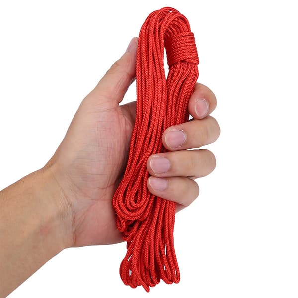 2mm Diameter 1-trådig Multifunktionell Paracord Camping Klättring Bindningsrep 15M
