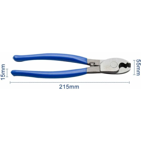Trådstripper 215 mm justerbar elektrisk kabelskærer Elektrisk kabelskærer skæreværktøj til skæring af aluminium, kobber