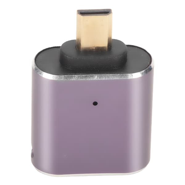 HDMI Hunn til Micro HDMI Adapter med LED-lys 48Gbps 8K Støtte Micro Converter