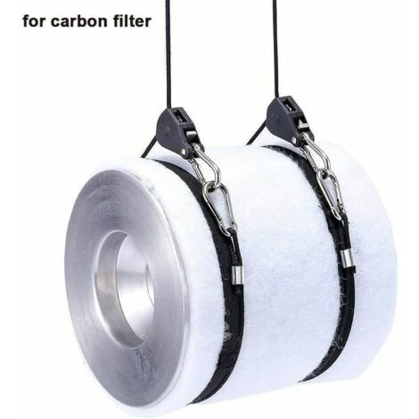 Pari 1/8" Heavy Duty säädettävät kasvuvalot Räikkä köysiripustin Yoyo Grow Light- ja puutarhaasennuksiin