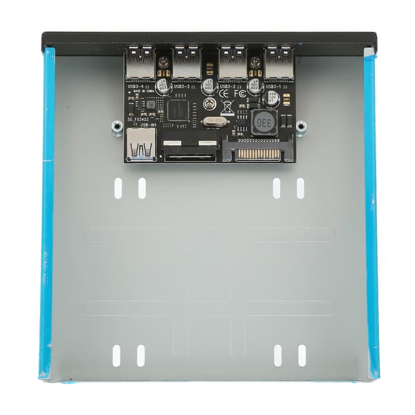 CD ROM Utvidelse Mobil Rack USB 3.0 4 Porter 5Gbps Høy Hastighet BC1.2 Hurtiglading Frontpanel for PC Hovedkort