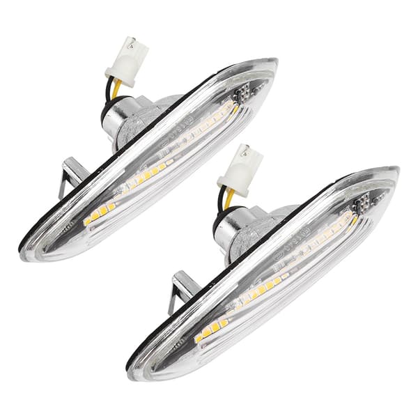 LED Dynamisk Flydende Lys Side Blinklys Indikator Par Kompatibel med E90 E91 E92 E93 E60 E87 E82 E46 Hvid