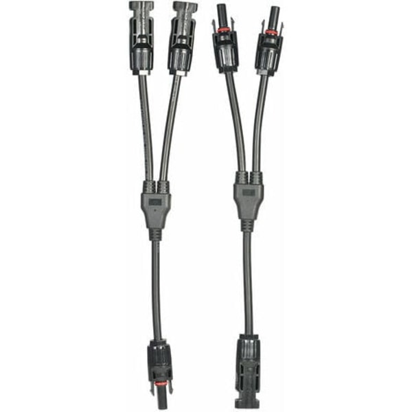 MC4 Y Branch Solar Panel Kabelkontakt Adapter, 1 Par M/FF och F/MM - 1 Par M/FF och F/MM