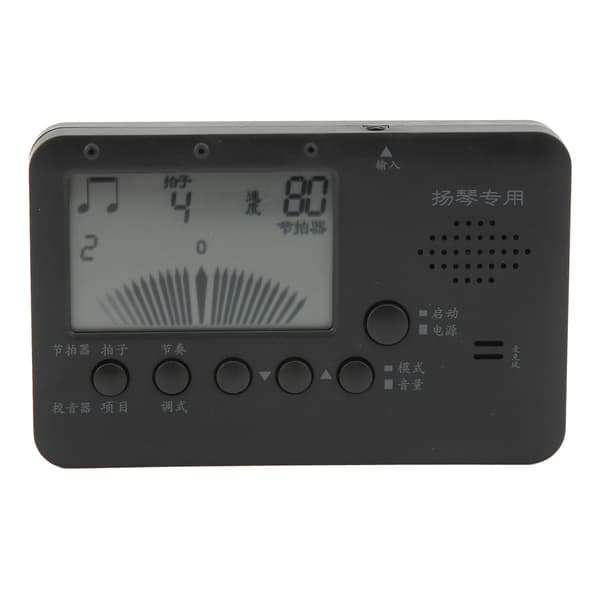 MT520Y Sort 3 i 1 Dulcimer Tuner Metronom Tone Generator med LCD-display