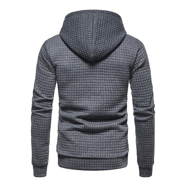 Herre Pullover Hettegenser Langermet Hettegenser Uformelle Hettegensere dark grey 2XL