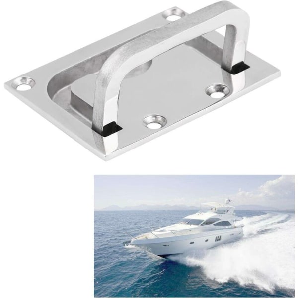 Marine Deck Kannen soljen kahva ruostumattomasta teräksestä valmistettu lattiasolki (2 kpl),