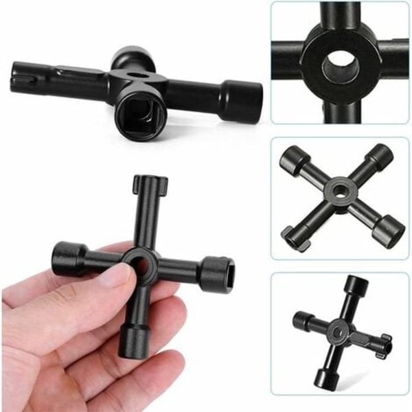 Way Key - Radiator Purge Key, Utility Key Electric Box Gas Meter Key for, Utility Key Panel Multi-Function Key Electrica