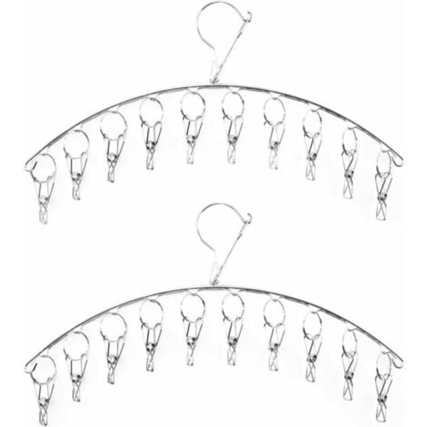 Tørkestativ, 2stk Trommeltørkestativ Tørkestativ med stålklesnåler Tørkestativ med 10 klips