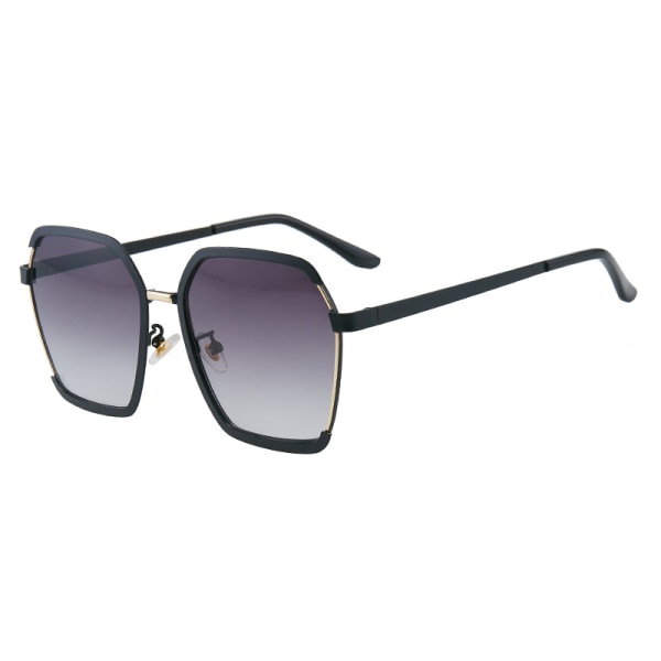 Polygonal Solbriller Trendy Fashion Solbriller UV Beskyttelse Retro Metal Polygonal Solbriller til Wo