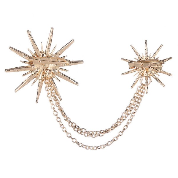 Vintage smykker spenne pin brosjer Crystal Snowflake Rhinestone brosjer for kjole bankett Black