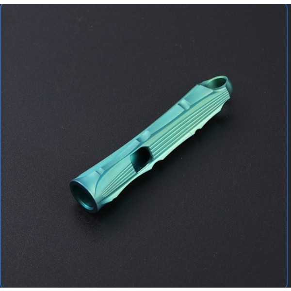 Utomhusöverlevnadsutrustning Multifunktionell Diskant Metal Whistle Silver 1st