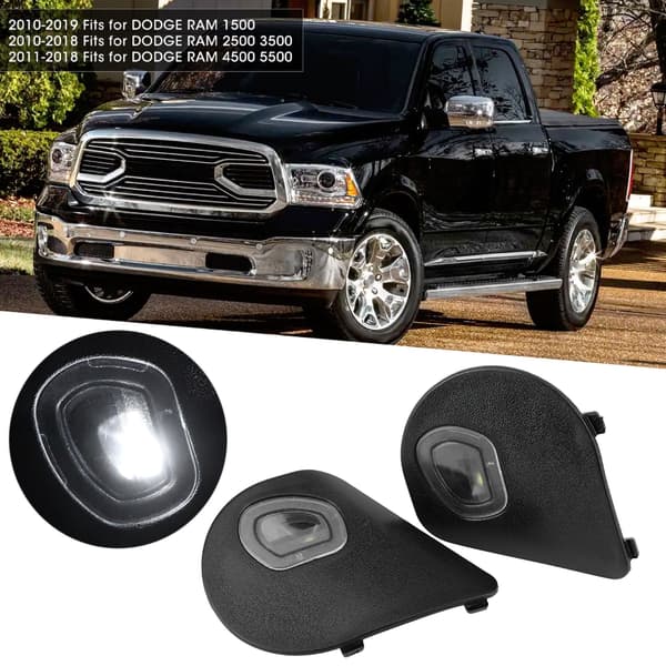 Dodge RAM 1500 2500 3500 Vänster Höger Sidospegel Puddle Light Montering 68087238AA