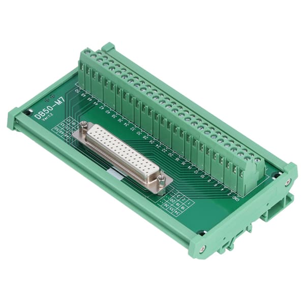 DB50 til Terminal Connector Adapter Plade PCB Board Lige Hun DC60V M7