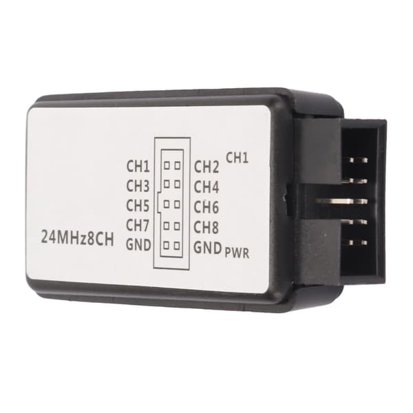 8-kanals USB-logikanalysator 24MHz 5V med bufferunderstøttelse