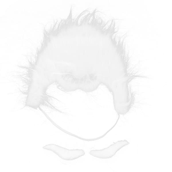 Justerbar Elastisk Falsk Mustasch Skägg Tomte Julset